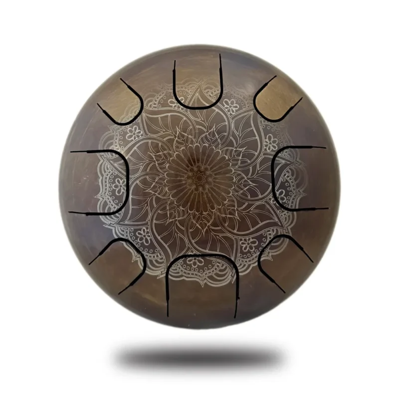 Steel Tongue Drum – Sunflower Mandala Design